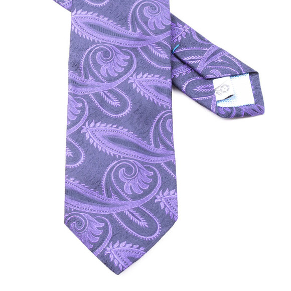 Penrose Tie Men Dark Violet - Picture 2 of 5